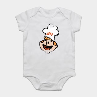 Jeff - Retro Burger Chef Mascot Baby Bodysuit